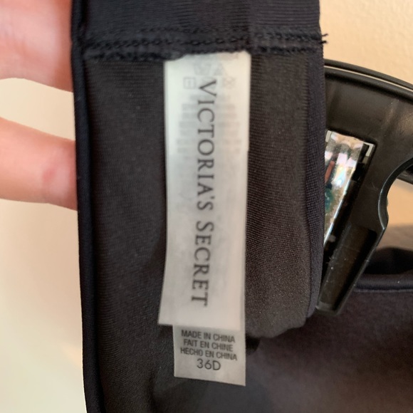 VS Swim Black Convertible Halter Bikini Top Sz 36D - Picture 6 of 6